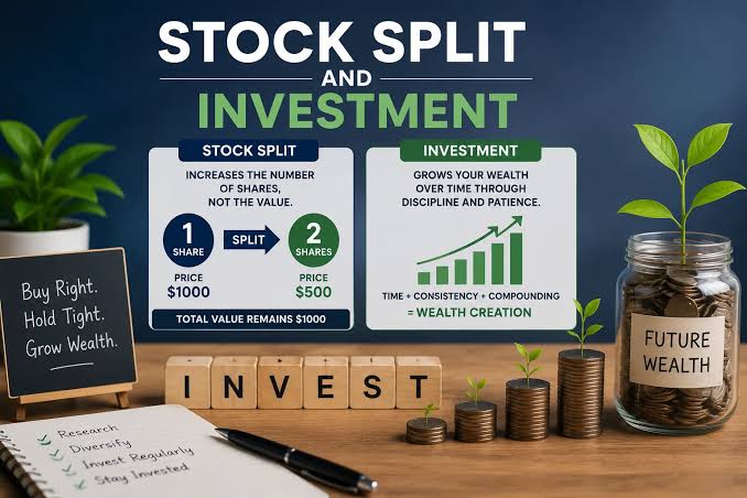 What happens to your investment when a company splits its stock?